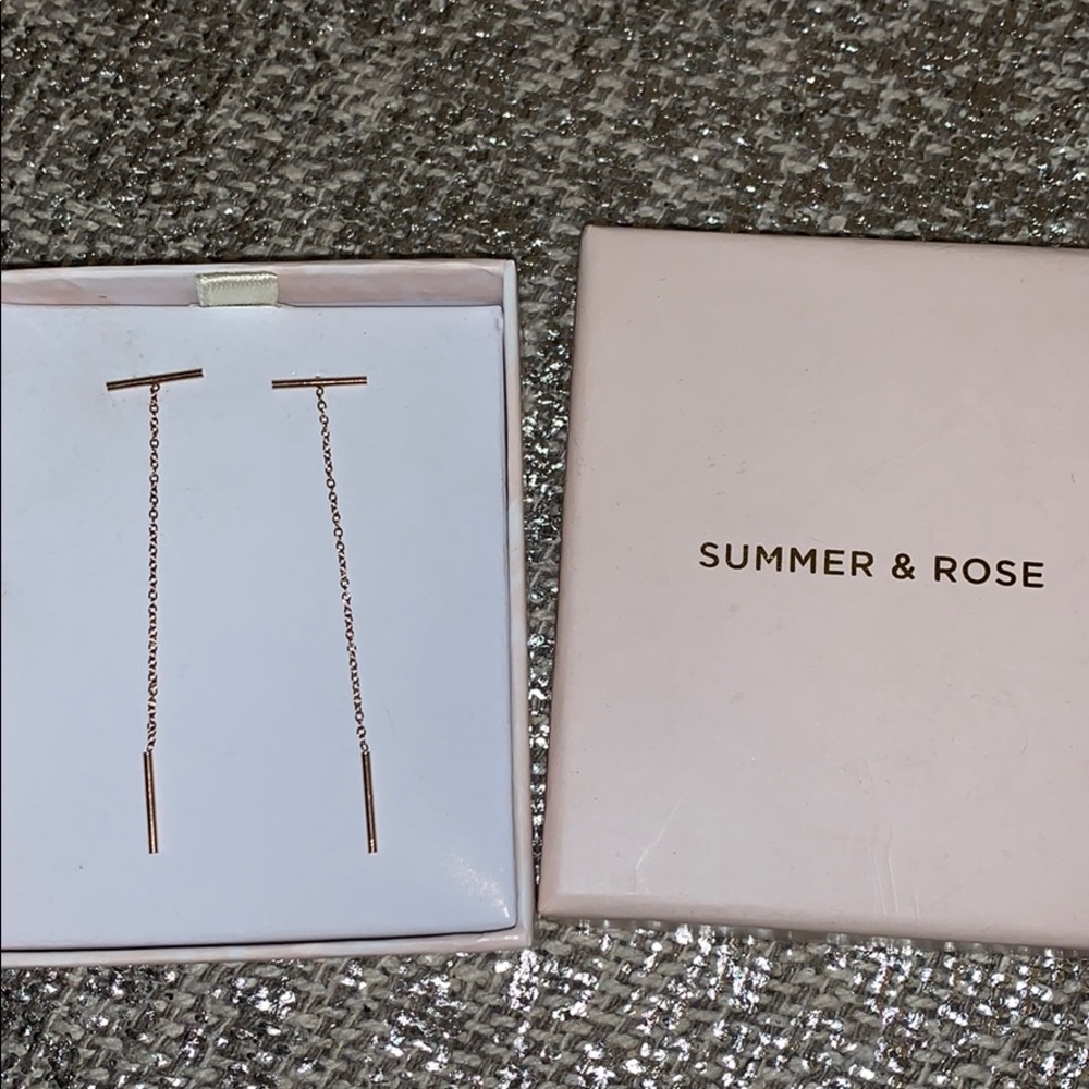 New in Box Summer & Rose Dangling earrings